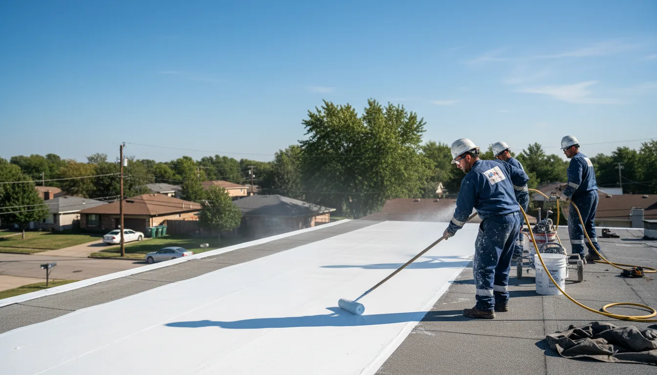 Commercial roof coating in Benton, LA near me